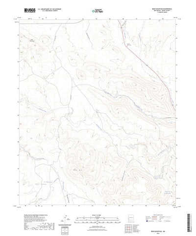 United States Geological Survey Bear Mountain, NM (2023, 24000-Scale) digital map