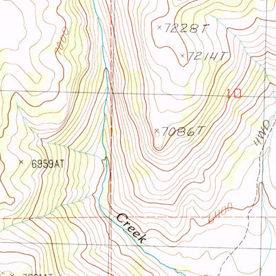 United States Geological Survey Bear Mountain, NV-ID (1989, 24000-Scale) digital map