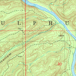 United States Geological Survey Bear Mountain, OK (1982, 24000-Scale) digital map
