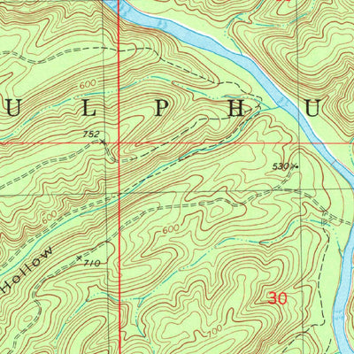 United States Geological Survey Bear Mountain, OK (1982, 24000-Scale) digital map