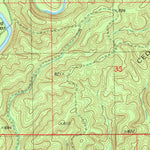 United States Geological Survey Bear Mountain, OK (1982, 24000-Scale) digital map