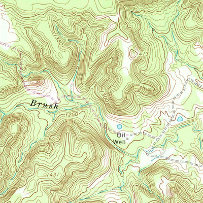 United States Geological Survey Bear Mountain, TX (1966, 24000-Scale) digital map