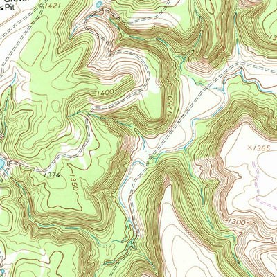 United States Geological Survey Bear Mountain, TX (1966, 24000-Scale) digital map