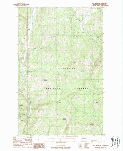 United States Geological Survey Bear Mountain, WA (1988, 24000-Scale) digital map