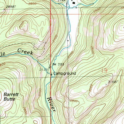 United States Geological Survey Bear Mountain, WA (1988, 24000-Scale) digital map