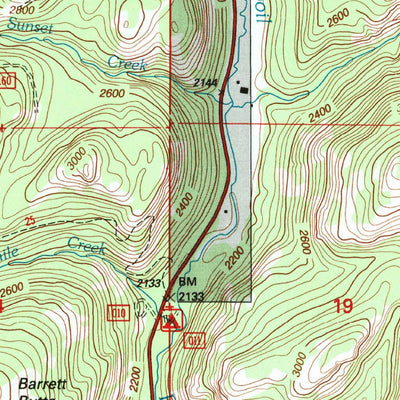 United States Geological Survey Bear Mountain, WA (1992, 24000-Scale) digital map