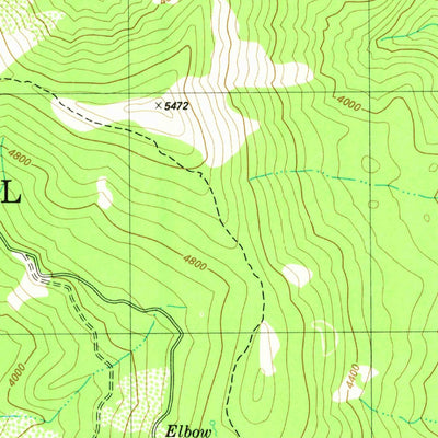 United States Geological Survey Bear Peak, CA (1982, 24000-Scale) digital map