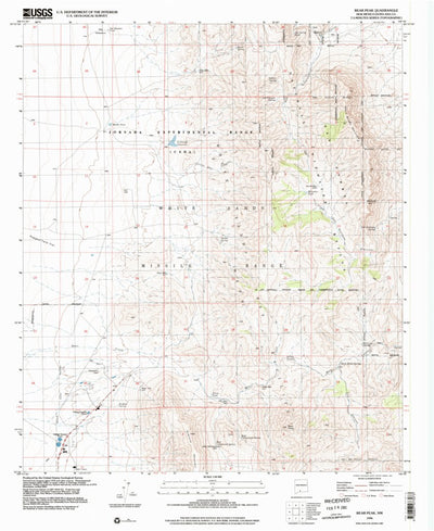 United States Geological Survey Bear Peak, NM (1996, 24000-Scale) digital map