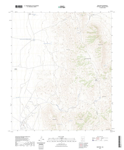United States Geological Survey Bear Peak, NM (2023, 24000-Scale) digital map