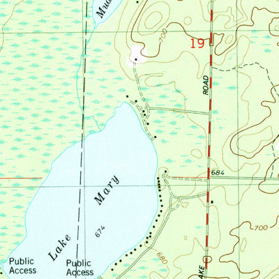 United States Geological Survey Bear Point, MI-WI (1982, 24000-Scale) digital map