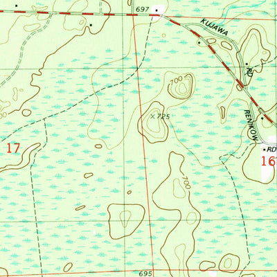 United States Geological Survey Bear Point, MI-WI (1982, 24000-Scale) digital map