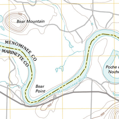 United States Geological Survey Bear Point, MI-WI (2011, 24000-Scale) digital map