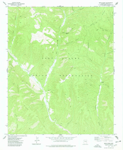 United States Geological Survey Bear Ridge, AZ (1977, 24000-Scale) digital map