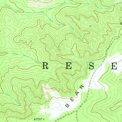 United States Geological Survey Bear Ridge, AZ (1977, 24000-Scale) digital map