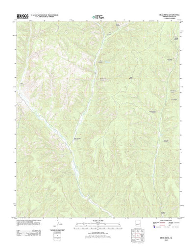 United States Geological Survey Bear Ridge, AZ (2011, 24000-Scale) digital map