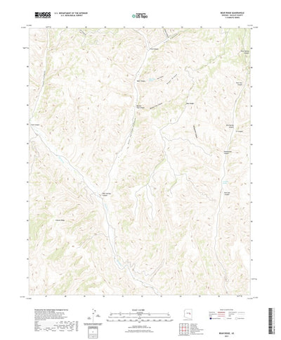 United States Geological Survey Bear Ridge, AZ (2021, 24000-Scale) digital map