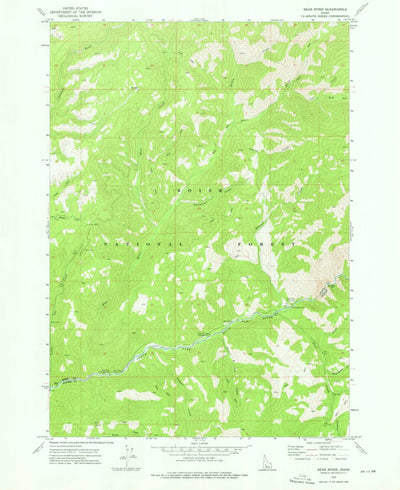 United States Geological Survey Bear River, ID (1972, 24000-Scale) digital map