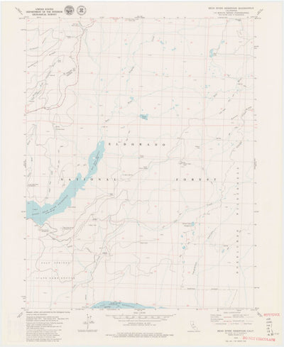 United States Geological Survey Bear River Reservoir, CA (V1, 1979) digital map