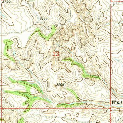 United States Geological Survey Bear Skull Mountain, MT (1970, 24000-Scale) digital map