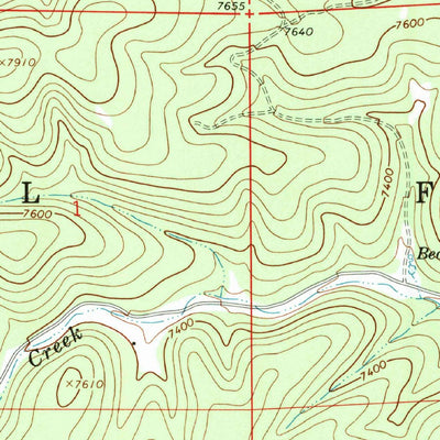 United States Geological Survey Bear Spring, NM (1965, 24000-Scale) digital map