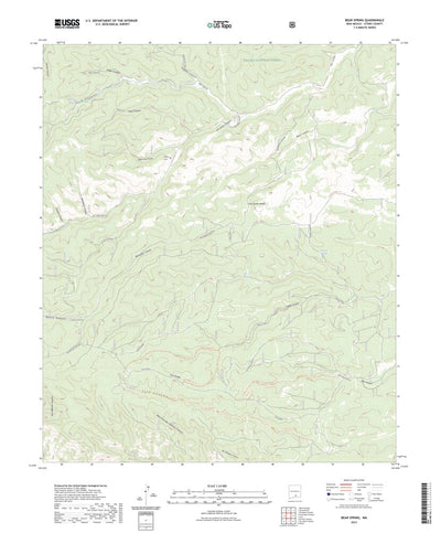 United States Geological Survey Bear Spring, NM (2023, 24000-Scale) digital map