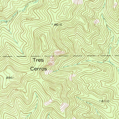 United States Geological Survey Bear Springs Peak, NM (1970, 24000-Scale) digital map
