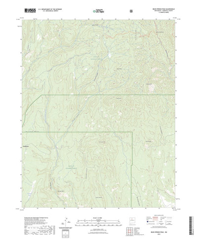 United States Geological Survey Bear Springs Peak, NM (2023, 24000-Scale) digital map