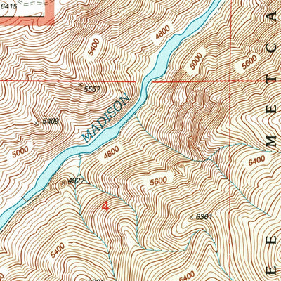 United States Geological Survey Bear Trap Creek, MT (2000, 24000-Scale) digital map