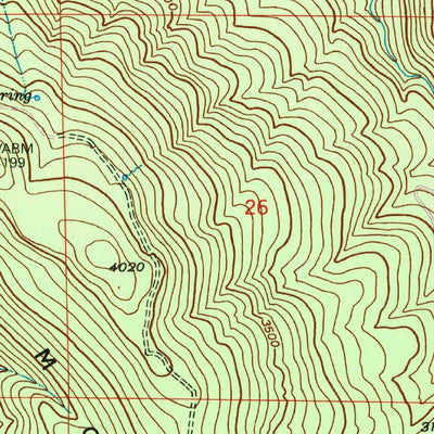 United States Geological Survey Bear Valley, CA (1947, 24000-Scale) digital map