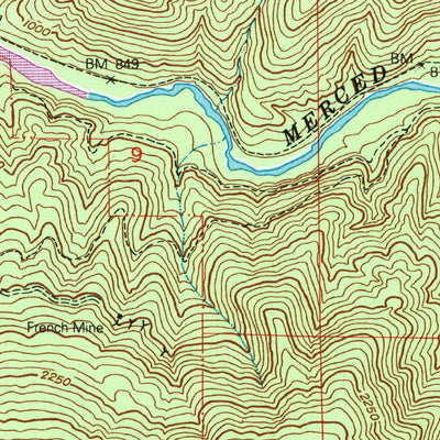 United States Geological Survey Bear Valley, CA (1947, 24000-Scale) digital map
