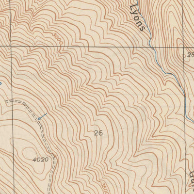 United States Geological Survey Bear Valley, CA (1948, 24000-Scale) digital map