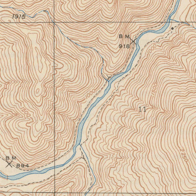 United States Geological Survey Bear Valley, CA (1948, 24000-Scale) digital map