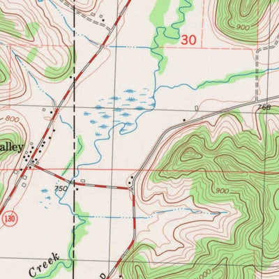 United States Geological Survey Bear Valley, WI (1983, 24000-Scale) digital map