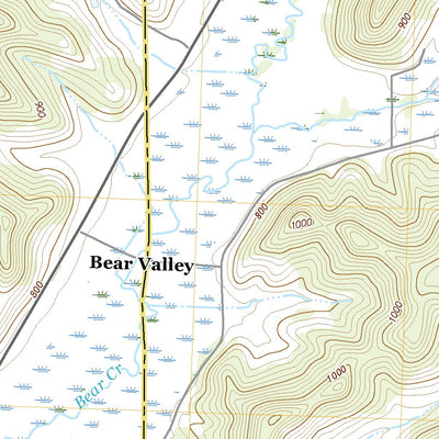 United States Geological Survey Bear Valley, WI (2022, 24000-Scale) digital map