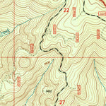 United States Geological Survey Bearbones Mountain, OR (1997, 24000-Scale) digital map