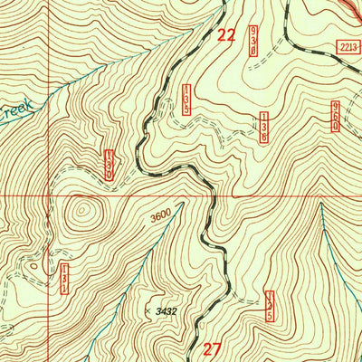 United States Geological Survey Bearbones Mountain, OR (1997, 24000-Scale) digital map