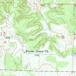 United States Geological Survey Bearcreek, MO (1956, 24000-Scale) digital map