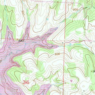 United States Geological Survey Bearcreek, MO (1956, 24000-Scale) digital map