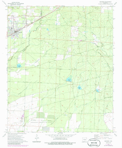 United States Geological Survey Bearden, AR (1973, 24000-Scale) digital map