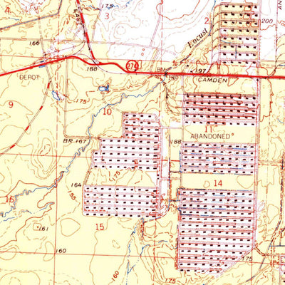 United States Geological Survey Bearden, AR (1978, 62500-Scale) digital map