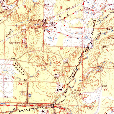 United States Geological Survey Bearden, AR (1978, 62500-Scale) digital map