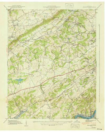 United States Geological Survey Bearden, TN (1940, 24000-Scale) digital map