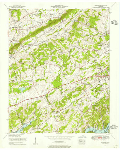 United States Geological Survey Bearden, TN (1953, 24000-Scale) digital map