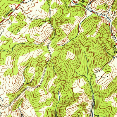 United States Geological Survey Bearden, TN (1953, 24000-Scale) digital map