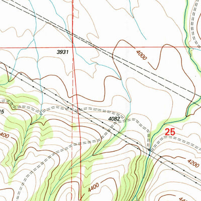 United States Geological Survey Bearmouth, MT (1996, 24000-Scale) digital map