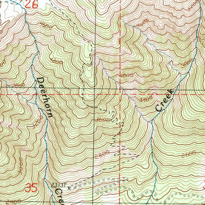 United States Geological Survey Bearpaw Mountain, WA (1989, 24000-Scale) digital map