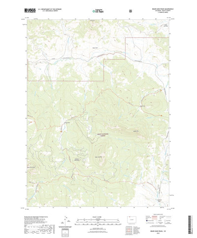 United States Geological Survey Bears Ears Peaks, CO (2022, 24000-Scale) digital map