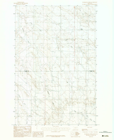 United States Geological Survey Bearshack Creek, MT (1983, 24000-Scale) digital map