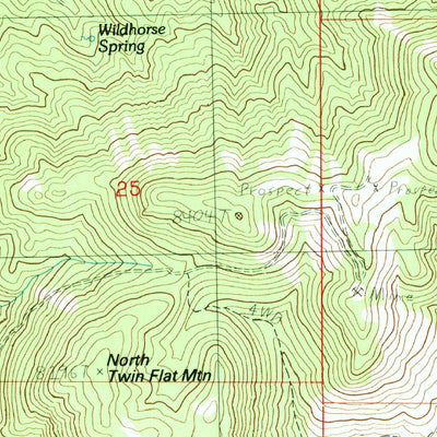 United States Geological Survey Bearskin Mountain, UT (1986, 24000-Scale) digital map