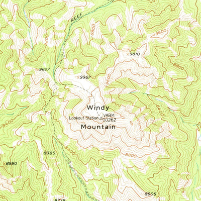 United States Geological Survey Beartooth Butte, WY (1956, 62500-Scale) digital map